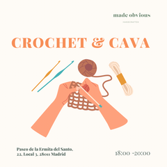 Martes 5 de diciembre - Taller Crochet y Cava